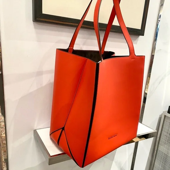 Michael Kors Vibrant Orange Tote - Picture 3 of 9